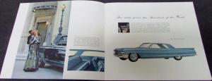 1962 Cadillac 62 60 Special DeVille Eldorado Limo Sales Brochure Original
