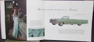 1962 Cadillac 62 60 Special DeVille Eldorado Limo Sales Brochure Original