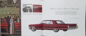 1962 Cadillac 62 60 Special DeVille Eldorado Limo Sales Brochure Original