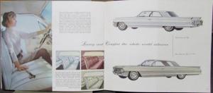 1962 Cadillac 62 60 Special DeVille Eldorado Limo Sales Brochure Original