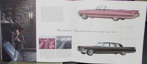 1962 Cadillac 62 60 Special DeVille Eldorado Limo Sales Brochure Original