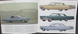 1964 Cadillac Series Sixty Two DeVille Fleetwood Sales Brochure Original