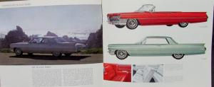 1964 Cadillac Series Sixty Two DeVille Fleetwood Sales Brochure Original