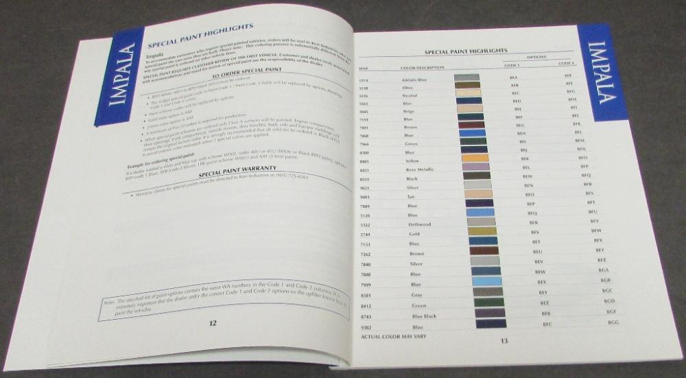 2002 GM Law Enforcement Portfolio Dealer Sales Brochure Police Fleet