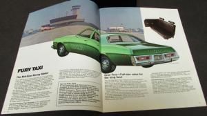 1976 Plymouth Dealer Sales Brochure Taxi Cab Fury Gran Fury Valiant Fleet Rare