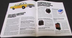 1976 Plymouth Dealer Sales Brochure Taxi Cab Fury Gran Fury Valiant Fleet Rare