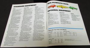 1976 Plymouth Dealer Sales Brochure Taxi Cab Fury Gran Fury Valiant Fleet Rare