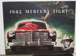 1942 Mercury 8 Sedan Coupe Wagon Club Convertible Sales Folder Poster Original