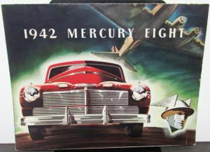 1942 Mercury 8 Sedan Coupe Wagon Club Convertible Sales Folder Poster Original