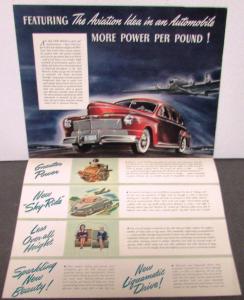 1942 Mercury 8 Sedan Coupe Wagon Club Convertible Sales Folder Poster Original
