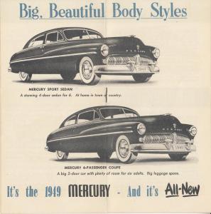 1949 Mercury Canadian Dealer Quick Facts Sales Brochure English Text