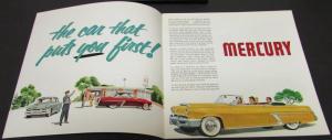 1952 Mercury Sedan Sport Coupe Monterey Station Wagon Sales Brochure Original XL