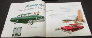 1952 Mercury Sedan Sport Coupe Monterey Station Wagon Sales Brochure Original XL