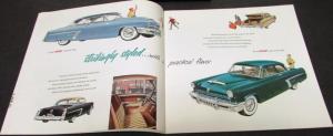 1952 Mercury Sedan Sport Coupe Monterey Station Wagon Sales Brochure Original XL