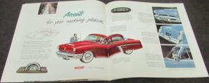 1952 Mercury Sedan Sport Coupe Monterey Station Wagon Sales Brochure Original XL