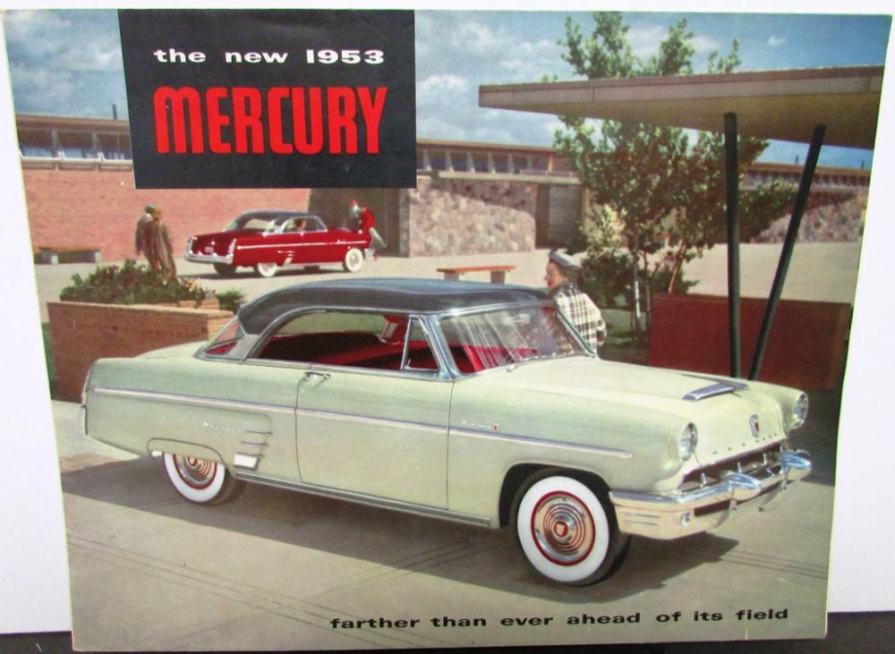 1953 Mercury Monterey Sedan Wagon Convertible Sedan Coupe Sales Folder XL Orig