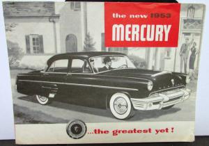 1953 Mercury Sedan Coupe Monterey Convertible Canadian Sales Folder Original