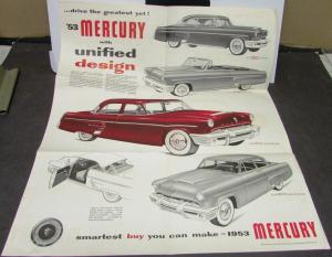 1953 Mercury Sedan Coupe Monterey Convertible Canadian Sales Folder Original