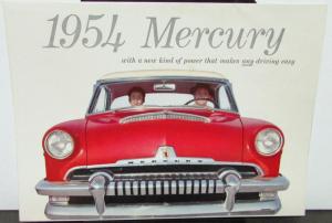 1954 Mercury Monterey Sun Valley Sedan Wagon Coupe Convertible Sales Folder XL