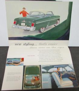 1954 Mercury Monterey Sun Valley Sedan Wagon Coupe Convertible Sales Folder XL