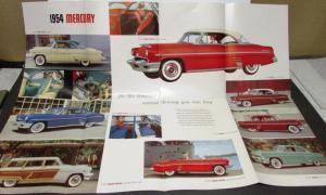 1954 Mercury Monterey Sun Valley Sedan Wagon Coupe Convertible Sales Folder XL