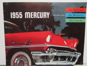1955 Mercury Montclair Monterey Custom Prestige Sales Brochure Oversized Orig