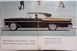 1957 Mercury Prestige Dealer Sales Brochure Big M Turnpike Cruiser Large