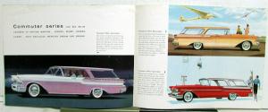 1957 Mercury Colonial Park Voyager Commuter Series Station Wagons Sales Brochure