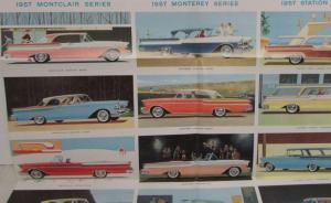 1957 Mercury Montclair Monterey Wagons Turnpike Cruiser Sales Folder Original