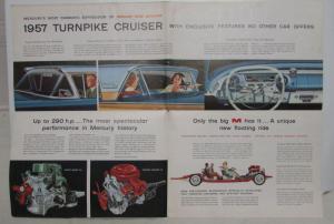 1957 Mercury Montclair Monterey Wagons Turnpike Cruiser Sales Folder Original