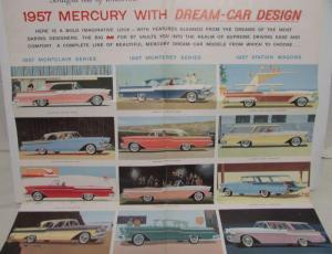 1957 Mercury Montclair Monterey Wagons Turnpike Cruiser Sales Folder Original