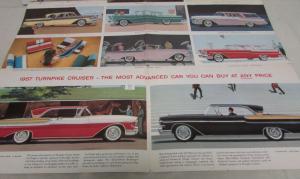 1957 Mercury Montclair Monterey Wagons Turnpike Cruiser Sales Folder Original