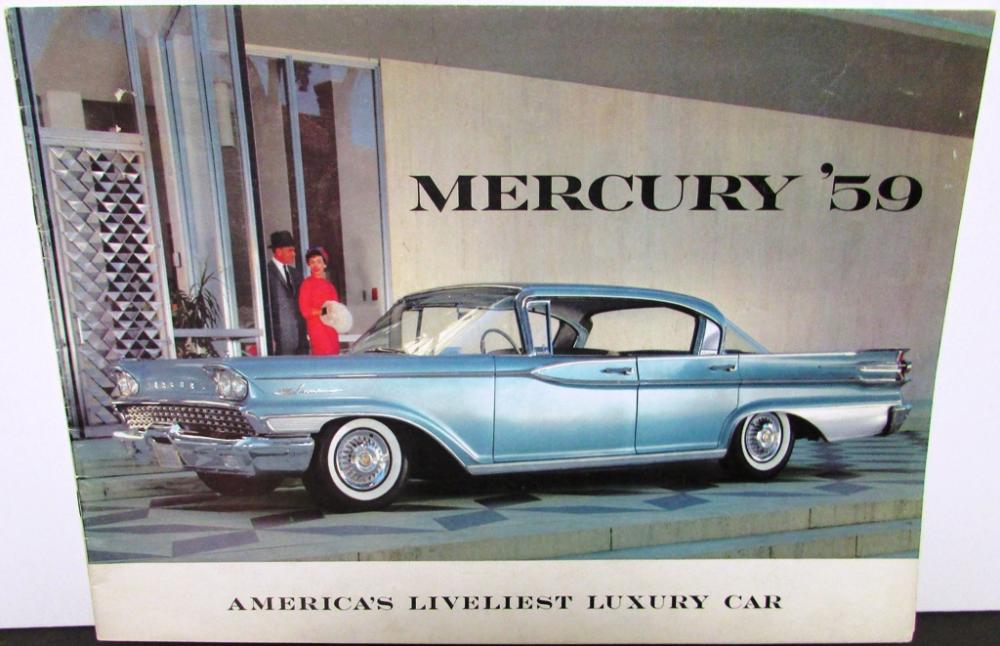 1959 mercury park lane montclair monterey cruisers brochure oversized