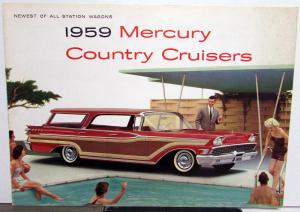 1959 Mercury Voyager Commuter Colonial Park Station Wagon XL Sales Brochure