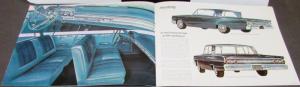 1963 Mercury Monterey S-55 Custom Colony Park Wagon Sale Brochure Oversized Orig