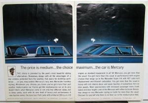 1964 Mercury Park Lane Montclair Monterey Marauder Wagon Sale Brochure Oversized