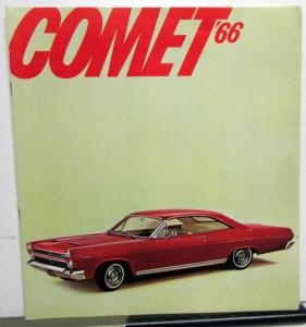 1966 Mercury Comet Cyclone GT Capri Caliente Sales Brochure Oversized Original