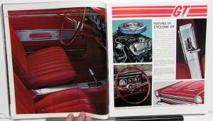 1966 Mercury Comet Cyclone GT Capri Caliente Sales Brochure Oversized Original