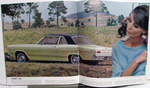 1966 Mercury Comet Cyclone GT Capri Caliente Sales Brochure Oversized Original