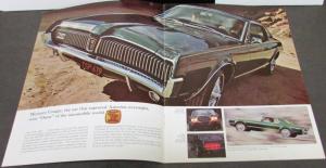 1967 Mercury Cougar XR-7 Sports Car Large Sales Brochure Rare Nice Original