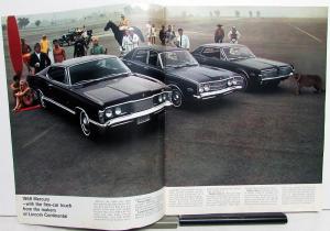 1968 Mercury Montego Cyclone Cougar XR-7 GT Wagons Full Line Sales Brochure Orig