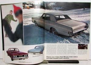 1968 Mercury Montego Cyclone Cougar XR-7 GT Wagons Full Line Sales Brochure Orig