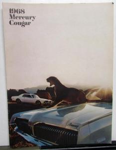 1968 Mercury Cougar XR-7 GT GT-E Sales Brochure Oversized Original