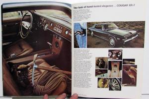 1968 Mercury Cougar XR-7 GT GT-E Sales Brochure Oversized Original