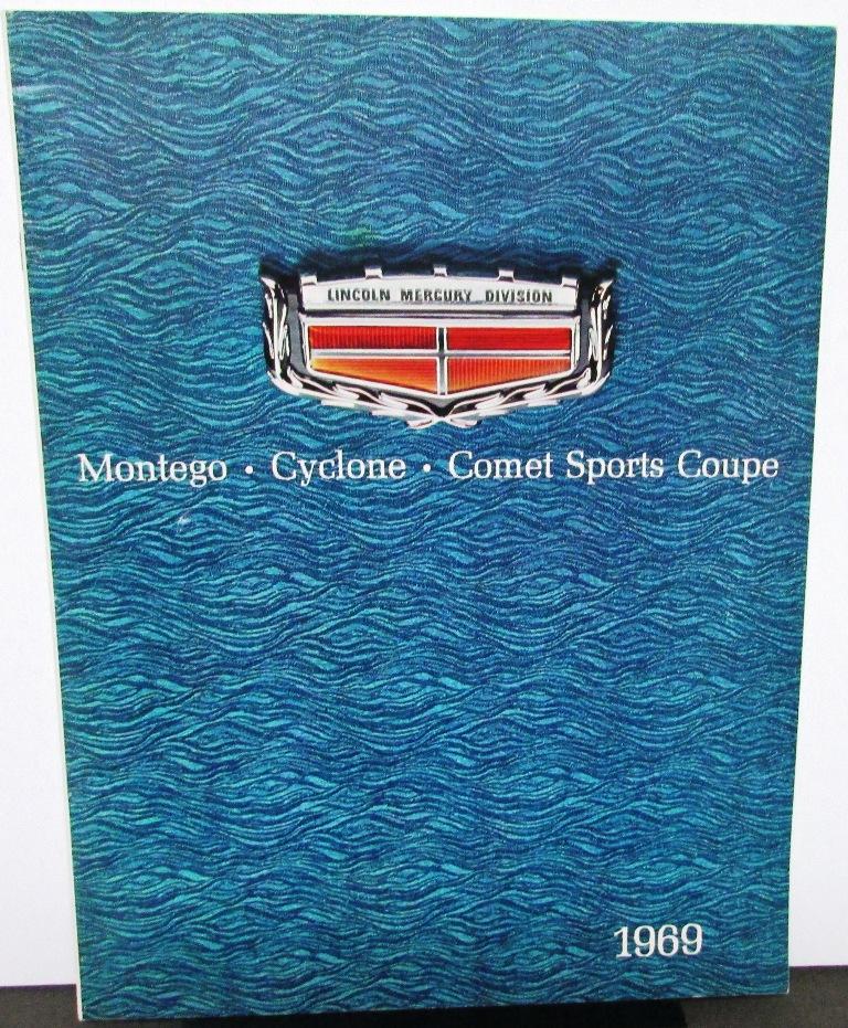 1969 Mercury Montego Cyclone Comet Sports Coupe XL Sales Brochure Original