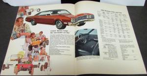 1969 Mercury Montego Cyclone Comet Sports Coupe XL Sales Brochure Original