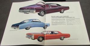 1969 Mercury Marquis Marauder Monterey Oversized Sales Brochure Original