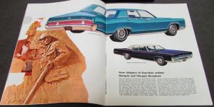 1969 Mercury Marquis Marauder Monterey Oversized Sales Brochure Original