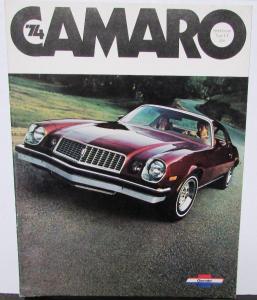 1974 Chevrolet Camaro Sport Coupe LT Z28 350 REVISED Sales Brochure