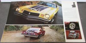 1974 Chevrolet Camaro Sport Coupe LT Z28 350 REVISED Sales Brochure